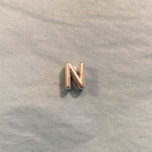 N pandora charm